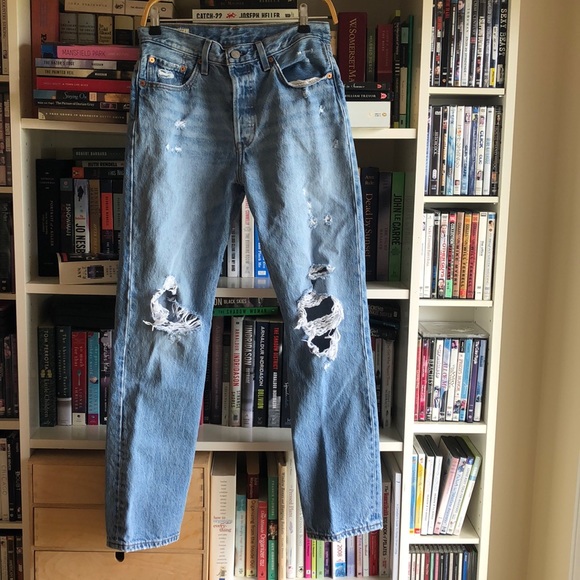 100% Cotton Levi’s 501 Distressed Jeans
